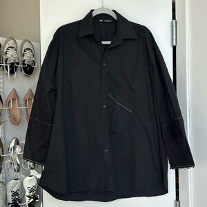 Zara oversized button up